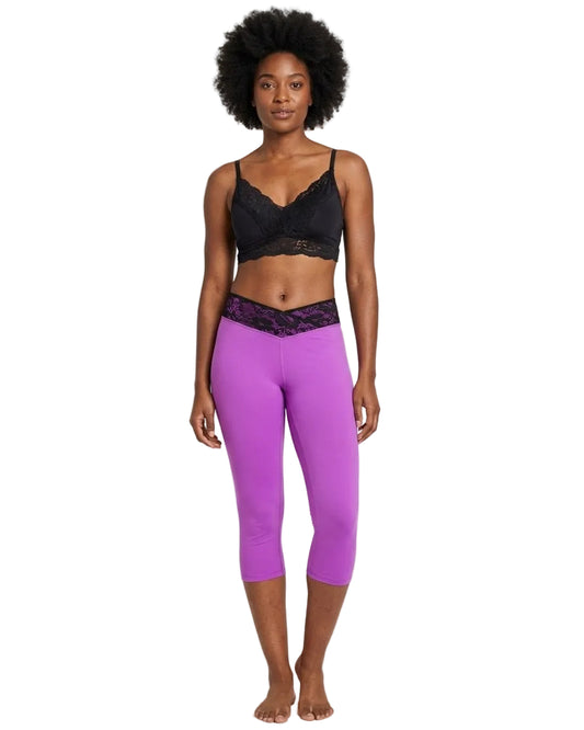 Lace Waist Capri Legging - FINAL SALE