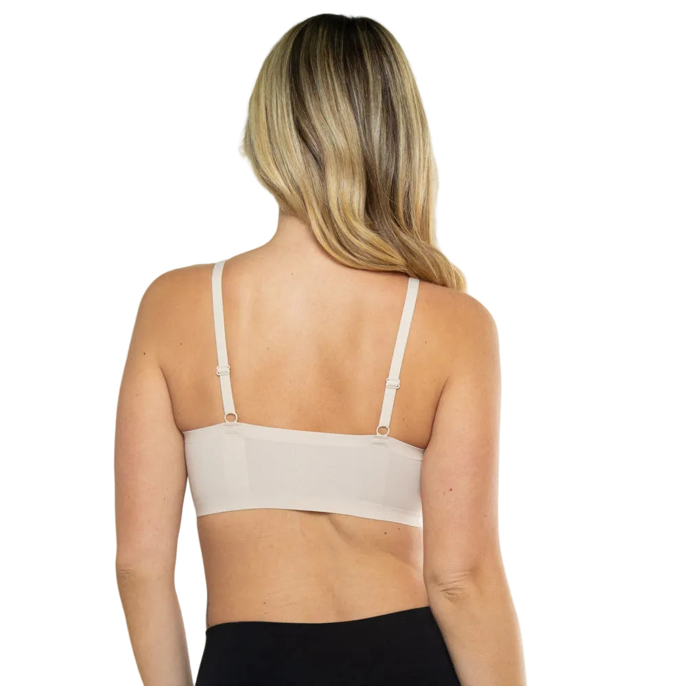 Perforated Gel Bra with Mesh Detail
