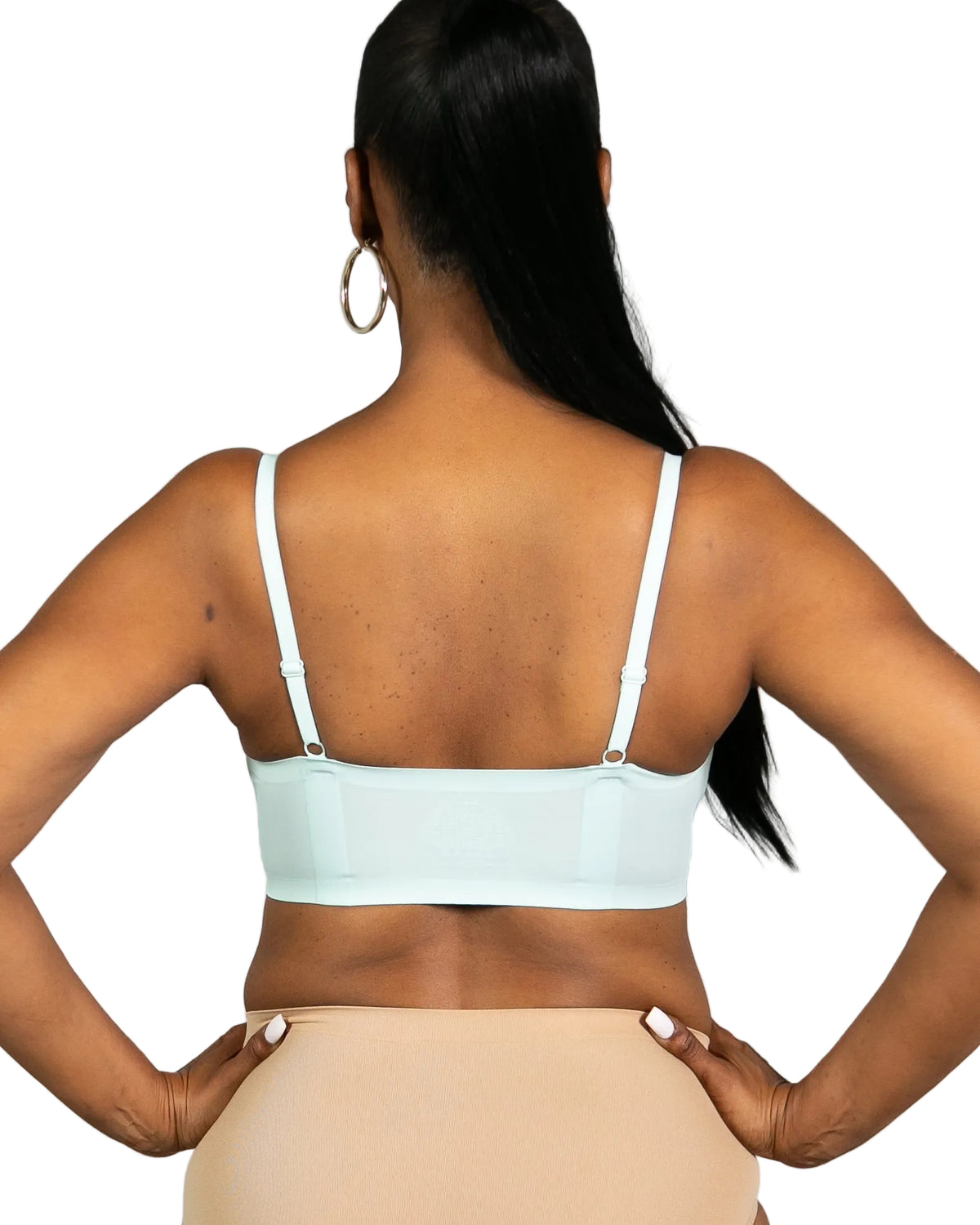 Perforated Gel Bra with Mesh Detail