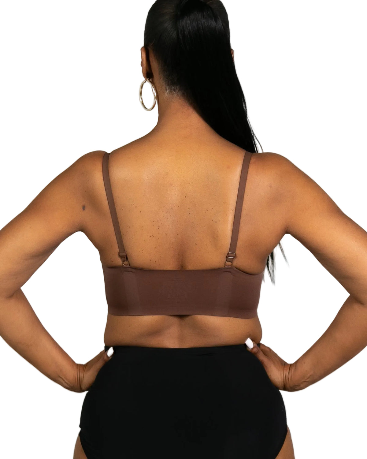 Perforated Gel Bra with Mesh Detail