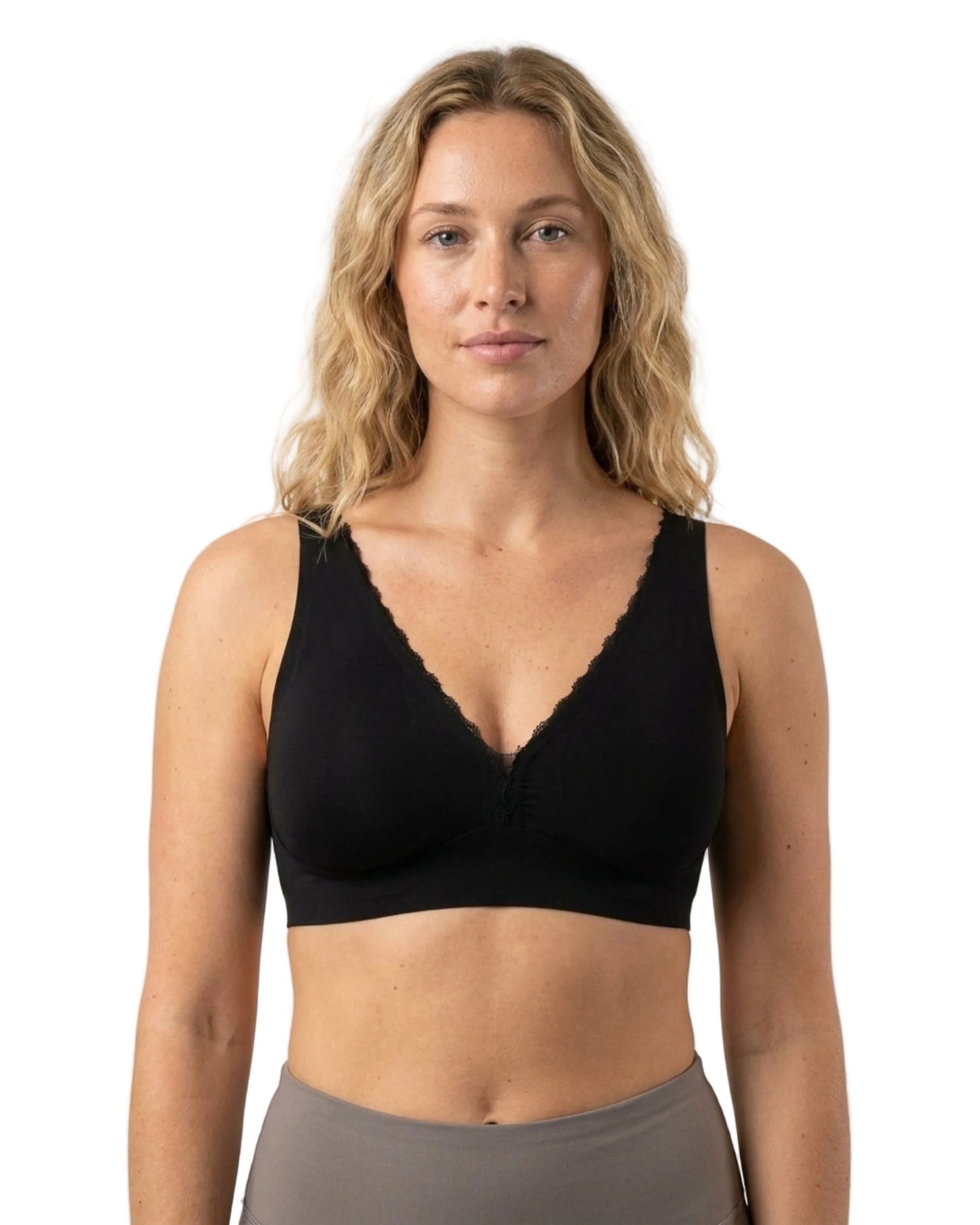 Infinity Edge Deep Plunge Bra with Back Closure