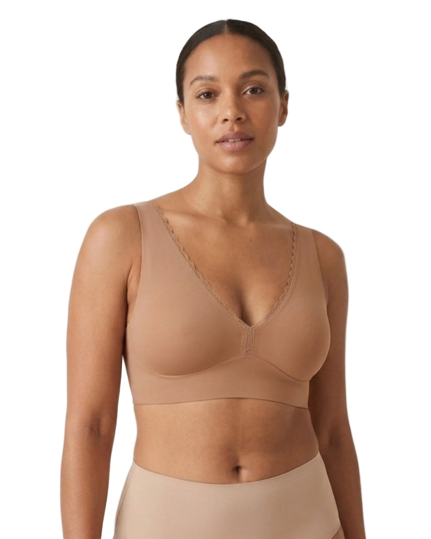 Infinity Edge Deep Plunge Bra with Back Closure