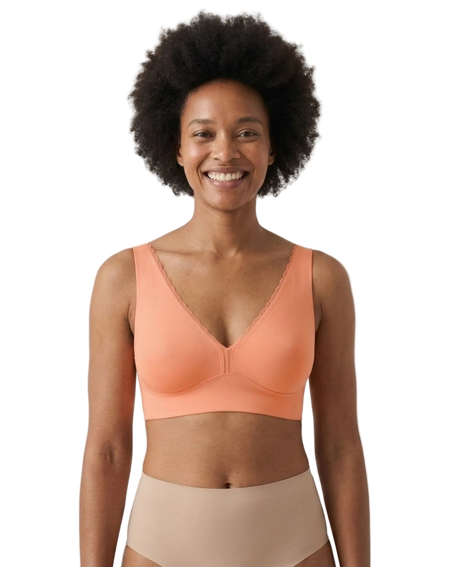 Infinity Edge Deep Plunge Bra with Back Closure