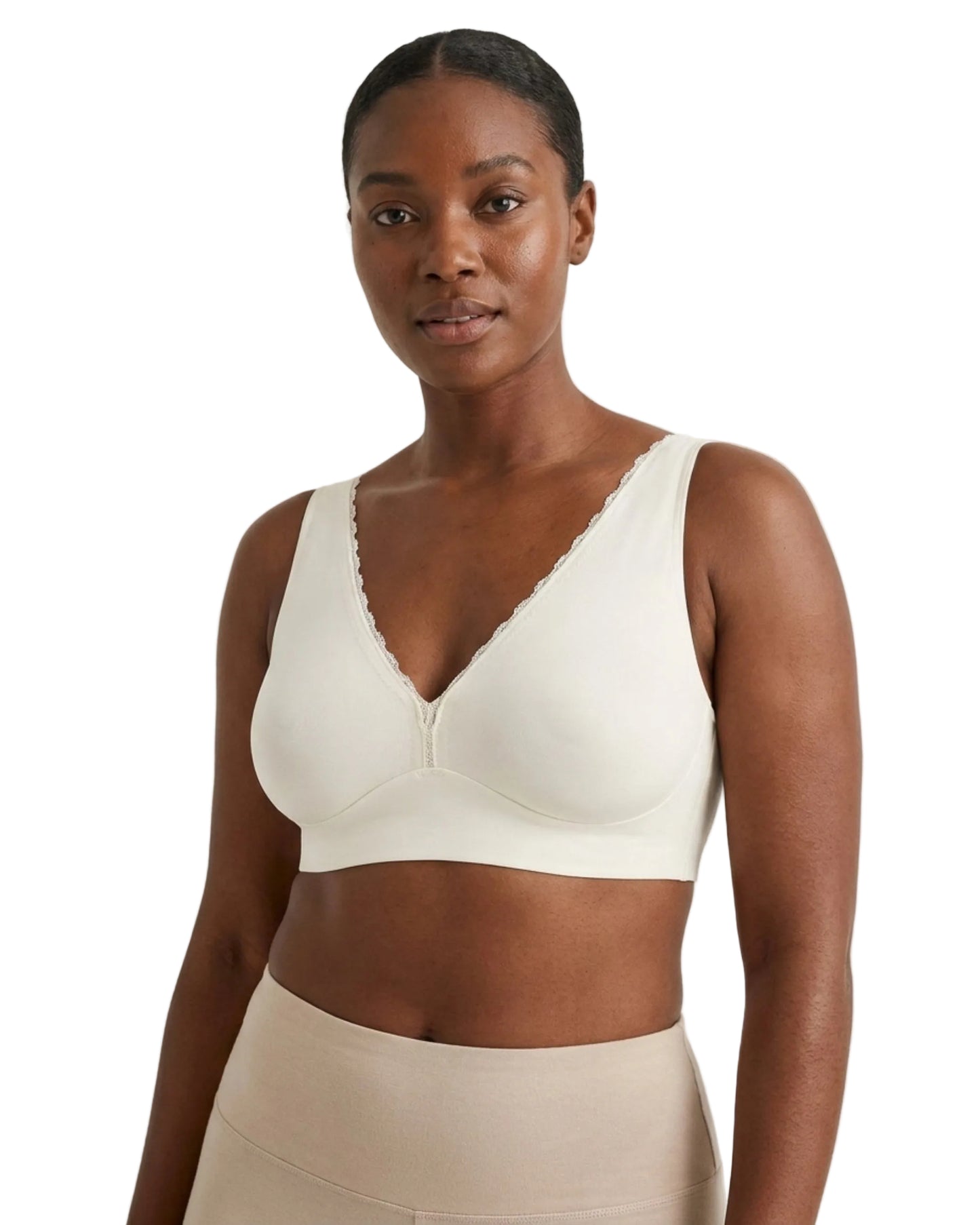 Infinity Edge Deep Plunge Bra with Back Closure
