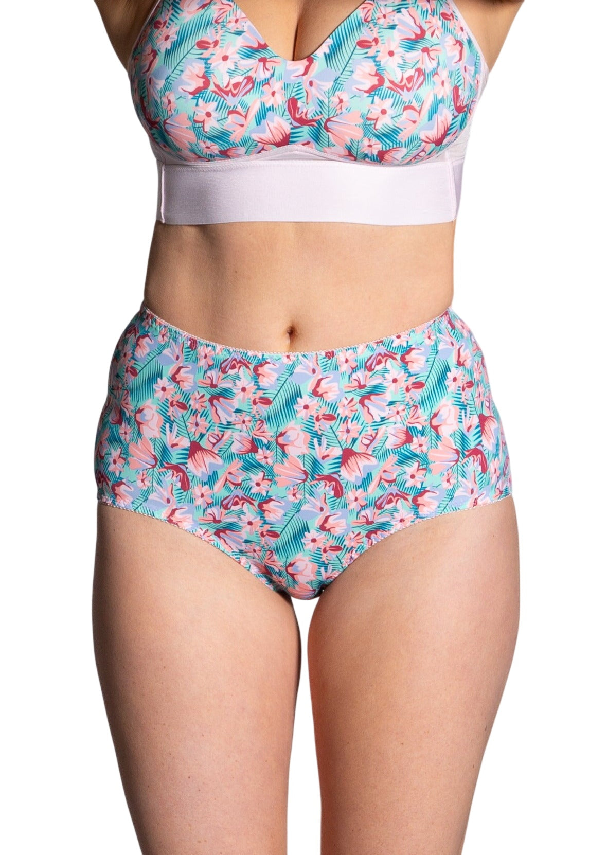 Style 4113-Full Coverage Brief Panty - Front Floral