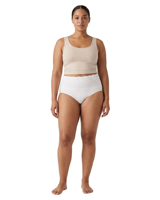 Seamless Brief with Lace Overlay : Sale Colors