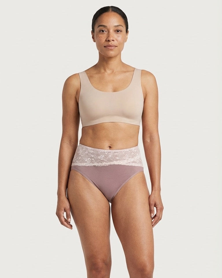 Seamless Brief with Lace