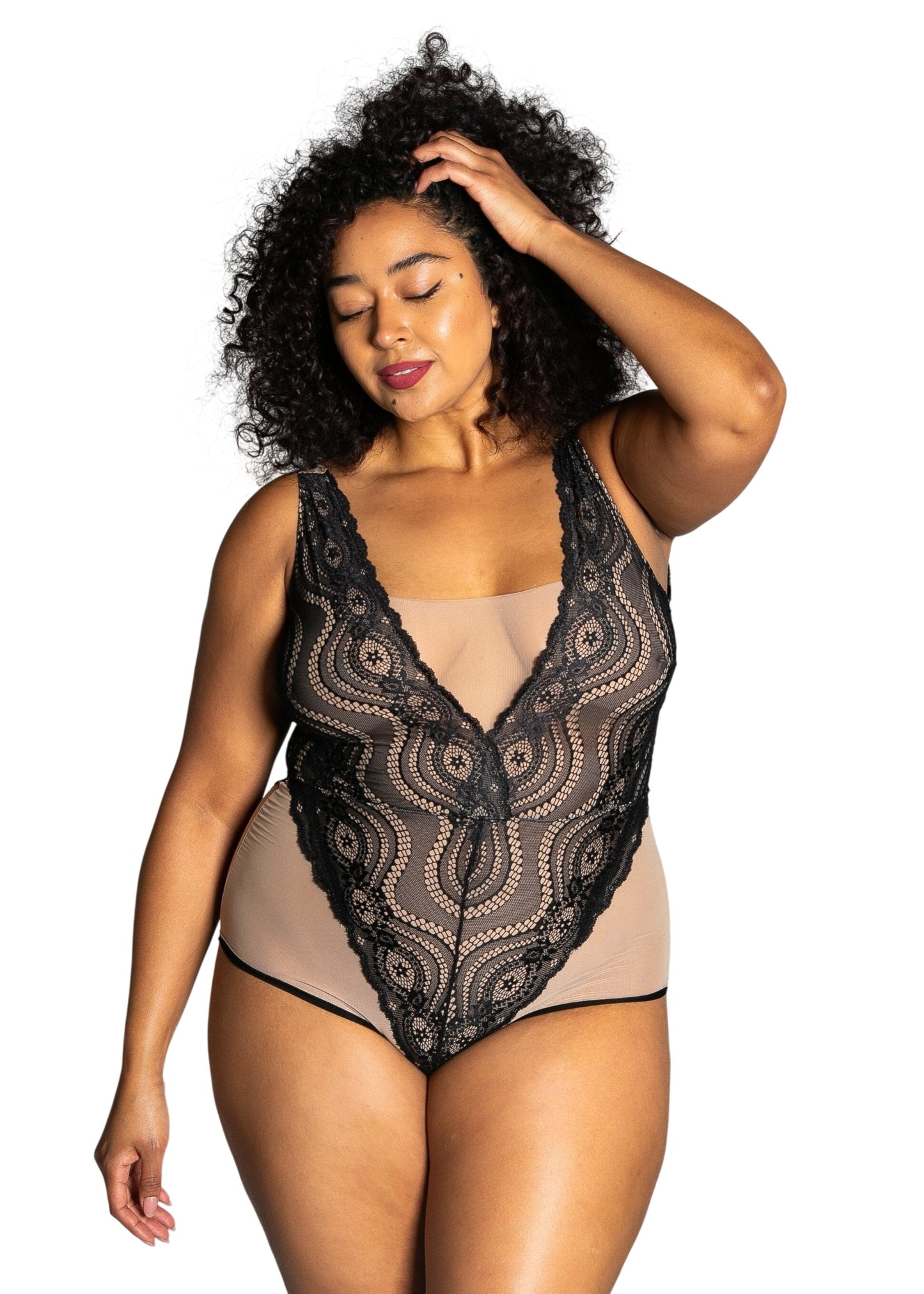 Up All Night Lace Bodysuit - style 4807