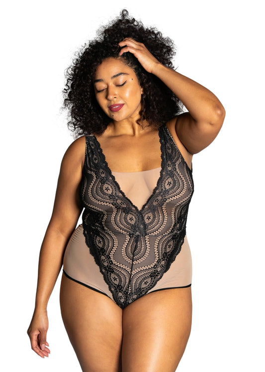 Up All Night Lace Bodysuit - style 4807