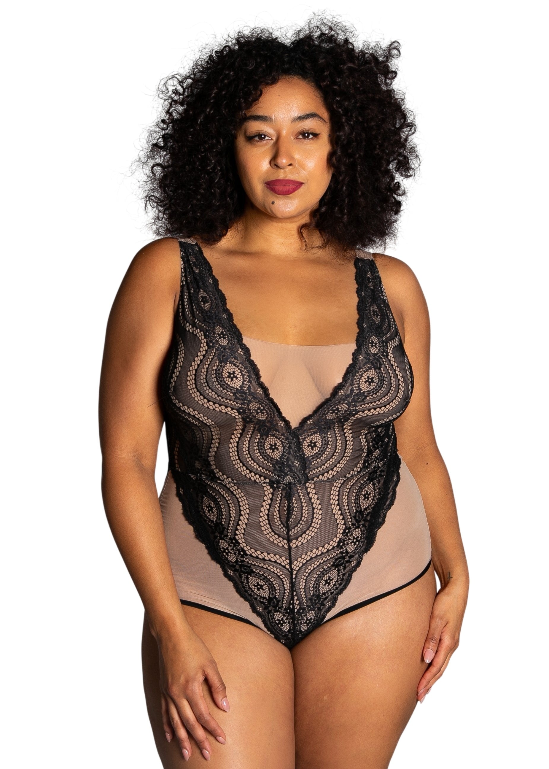 Up All Night Lace Bodysuit - style 4807