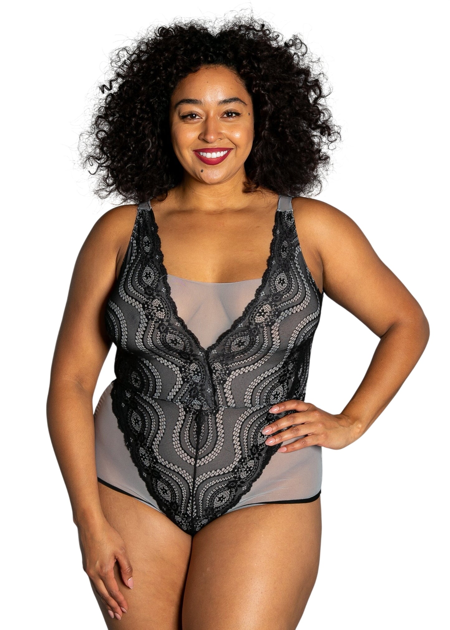 Up All Night Lace Bodysuit - style 4807