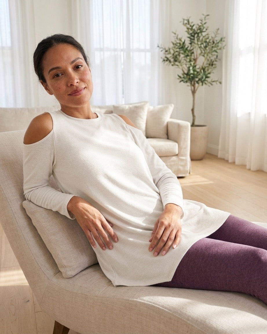 Cold Shoulder Long Sleeve Top - FINAL SALE