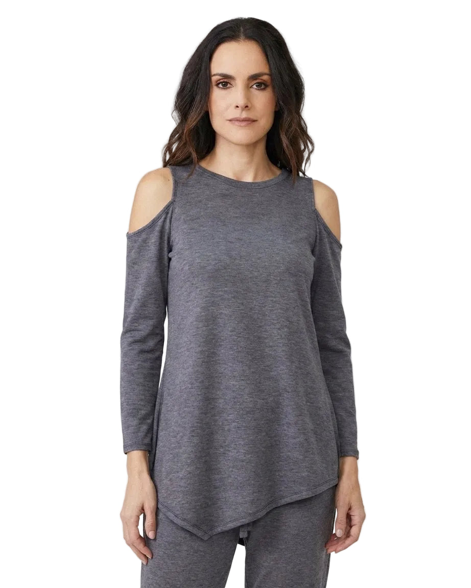 Cold Shoulder Long Sleeve Top - FINAL SALE