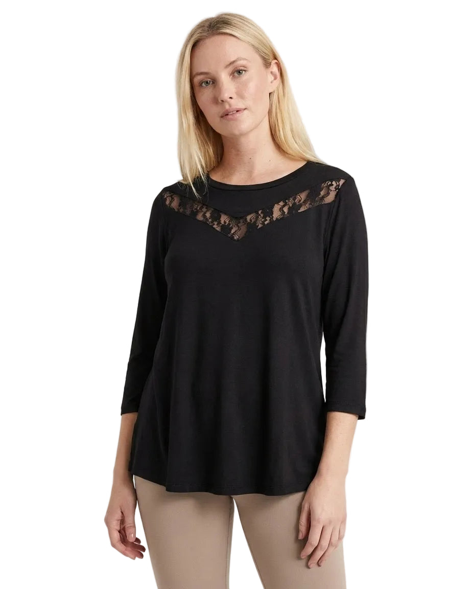 Lace Inset Top - FINAL SALE