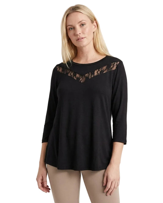 Lace Inset Top - FINAL SALE