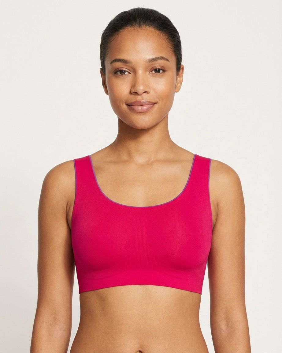 Contrast Trim Body Bra