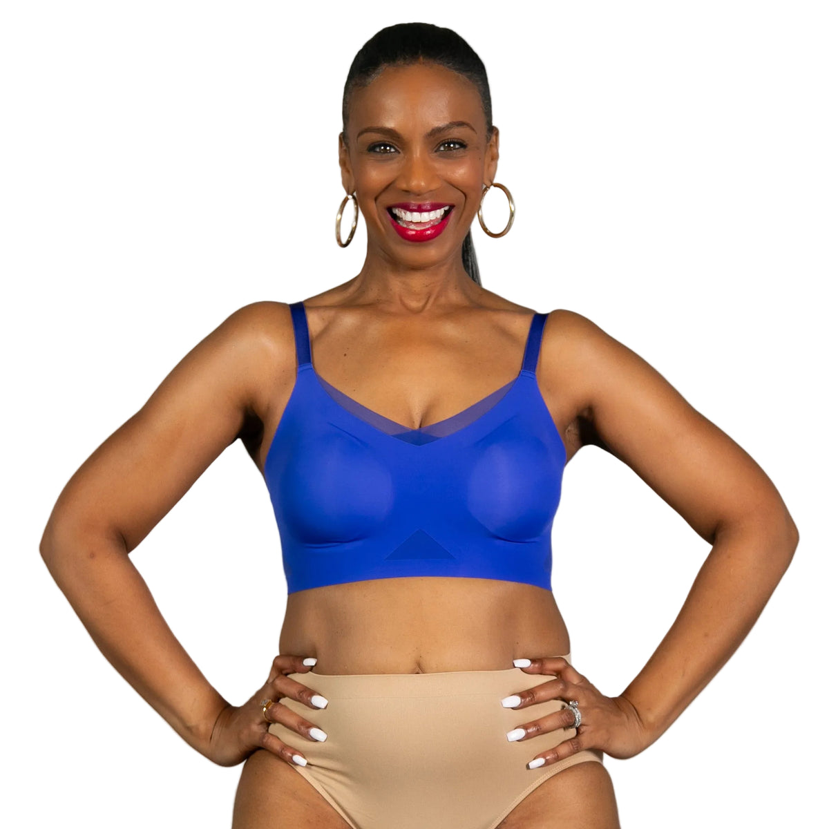 Invisible Edge Bra w. Mesh Cut-out Detail