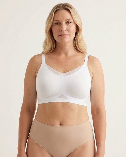 Invisible Edge Bra w. Mesh Cut-out Detail