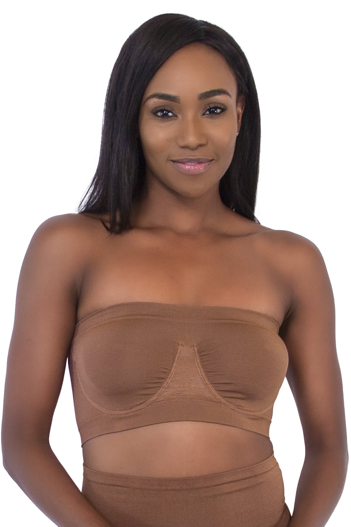 Angel Seamless Underwire Bandeau Bra_Rhonda_Shear_13