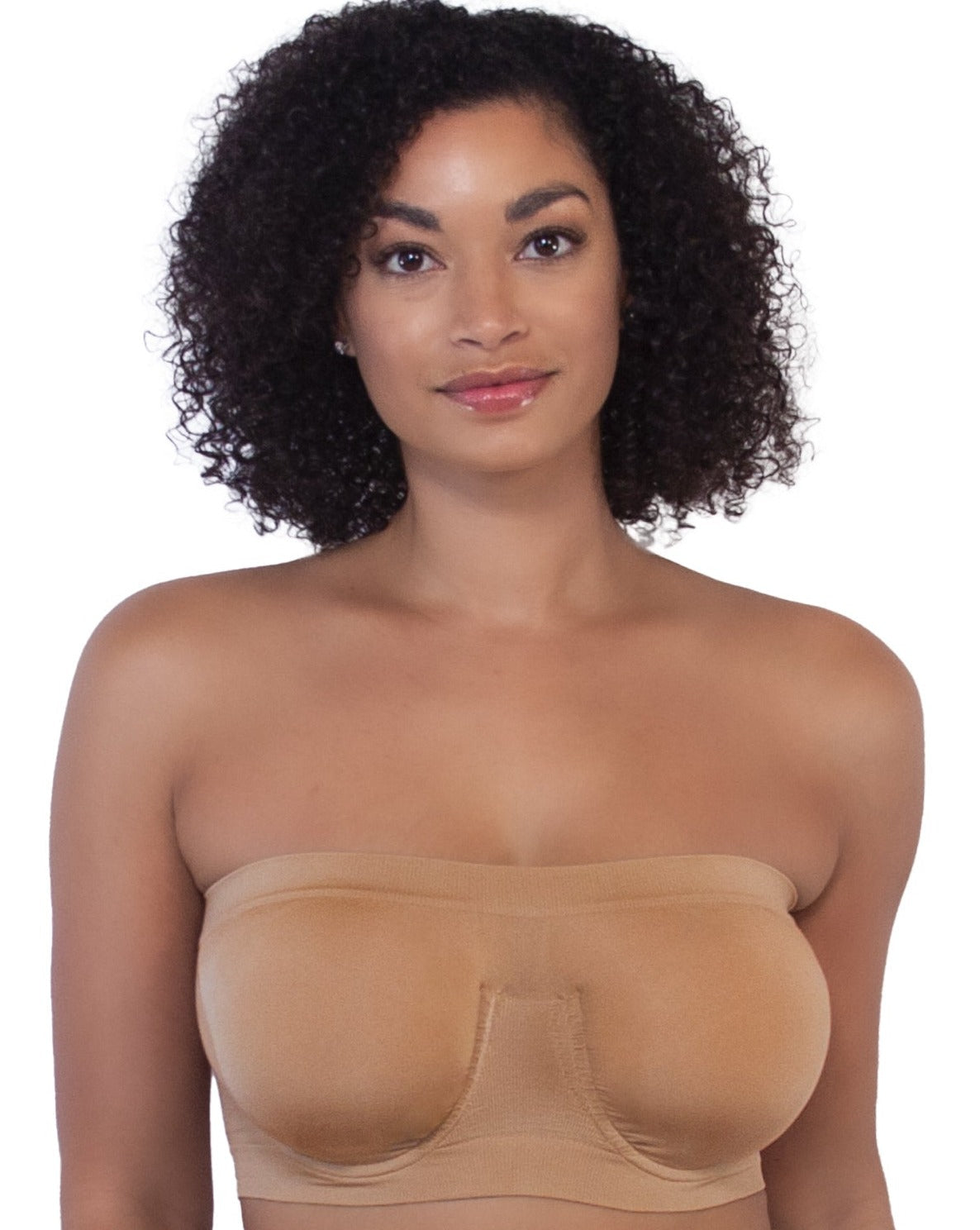 Angel Seamless Underwire Bandeau Bra_Rhonda_Shear_10