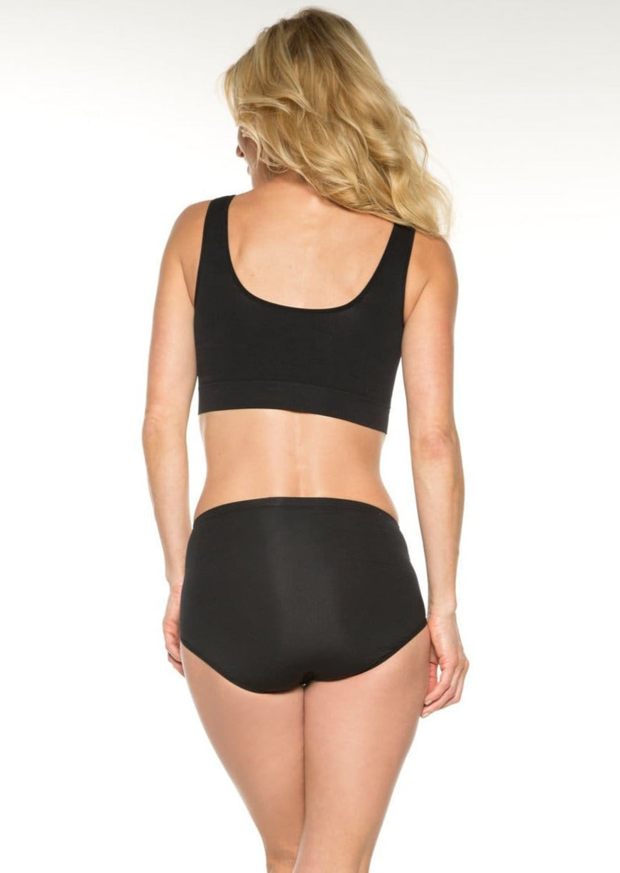 Seamless Brief with Lace Overlay : Sale Colors_Rhonda_Shear_15